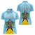 Personalized Saint Lucia Coat Of Arms Women Polo Shirt Sent Lisi Flag Style - Wonder Print Shop