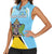 Personalized Saint Lucia Coat Of Arms Women Sleeveless Polo Shirt Sent Lisi Flag Style - Wonder Print Shop