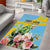 Saint Lucia Rosa Rubiginosa Area Rug With Sent Lisi Parrot - Wonder Print Shop