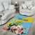 Saint Lucia Rosa Rubiginosa Area Rug With Sent Lisi Parrot - Wonder Print Shop