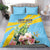 Saint Lucia Rosa Rubiginosa Bedding Set With Sent Lisi Parrot - Wonder Print Shop