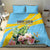 Saint Lucia Rosa Rubiginosa Bedding Set With Sent Lisi Parrot - Wonder Print Shop