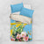 Saint Lucia Rosa Rubiginosa Bedding Set With Sent Lisi Parrot - Wonder Print Shop