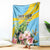 Saint Lucia Rosa Rubiginosa Blanket With Sent Lisi Parrot