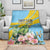 Saint Lucia Rosa Rubiginosa Blanket With Sent Lisi Parrot