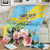 Saint Lucia Rosa Rubiginosa Blanket With Sent Lisi Parrot