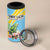 Saint Lucia Rosa Rubiginosa 4 in 1 Can Cooler Tumbler With Sent Lisi Parrot - Wonder Print Shop