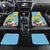 Saint Lucia Rosa Rubiginosa Car Mats With Sent Lisi Parrot - Wonder Print Shop