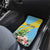 Saint Lucia Rosa Rubiginosa Car Mats With Sent Lisi Parrot - Wonder Print Shop