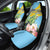 Saint Lucia Rosa Rubiginosa Car Seat Cover With Sent Lisi Parrot - Wonder Print Shop