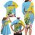 Saint Lucia Rosa Rubiginosa Family Matching Long Sleeve Bodycon Dress and Hawaiian Shirt With Sent Lisi Parrot - Wonder Print Shop