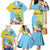 Saint Lucia Rosa Rubiginosa Family Matching Mermaid Dress and Hawaiian Shirt With Sent Lisi Parrot - Wonder Print Shop