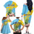 Saint Lucia Rosa Rubiginosa Family Matching Off The Shoulder Long Sleeve Dress and Hawaiian Shirt With Sent Lisi Parrot - Wonder Print Shop