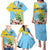 Saint Lucia Rosa Rubiginosa Family Matching Puletasi and Hawaiian Shirt With Sent Lisi Parrot - Wonder Print Shop