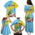 Saint Lucia Rosa Rubiginosa Family Matching Puletasi and Hawaiian Shirt With Sent Lisi Parrot - Wonder Print Shop