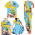 Saint Lucia Rosa Rubiginosa Family Matching Tank Maxi Dress and Hawaiian Shirt With Sent Lisi Parrot - Wonder Print Shop