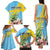 Saint Lucia Rosa Rubiginosa Family Matching Tank Maxi Dress and Hawaiian Shirt With Sent Lisi Parrot - Wonder Print Shop