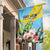 Saint Lucia Rosa Rubiginosa Garden Flag With Sent Lisi Parrot - Wonder Print Shop