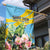 Saint Lucia Rosa Rubiginosa Garden Flag With Sent Lisi Parrot - Wonder Print Shop