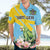 Saint Lucia Rosa Rubiginosa Hawaiian Shirt With Sent Lisi Parrot - Wonder Print Shop