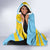 Saint Lucia Rosa Rubiginosa Hooded Blanket With Sent Lisi Parrot