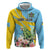 Saint Lucia Rosa Rubiginosa Hoodie With Sent Lisi Parrot