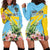 Saint Lucia Rosa Rubiginosa Hoodie Dress With Sent Lisi Parrot - Wonder Print Shop