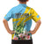 Saint Lucia Rosa Rubiginosa Kid Hawaiian Shirt With Sent Lisi Parrot - Wonder Print Shop