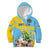 Saint Lucia Rosa Rubiginosa Kid Hoodie With Sent Lisi Parrot - Wonder Print Shop