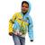 Saint Lucia Rosa Rubiginosa Kid Hoodie With Sent Lisi Parrot - Wonder Print Shop