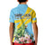 Saint Lucia Rosa Rubiginosa Kid Polo Shirt With Sent Lisi Parrot - Wonder Print Shop