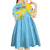 Saint Lucia Rosa Rubiginosa Kid Short Sleeve Dress With Sent Lisi Parrot - Wonder Print Shop