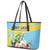 Saint Lucia Rosa Rubiginosa Leather Tote Bag With Sent Lisi Parrot - Wonder Print Shop