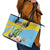 Saint Lucia Rosa Rubiginosa Leather Tote Bag With Sent Lisi Parrot - Wonder Print Shop