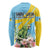 Saint Lucia Rosa Rubiginosa Long Sleeve Shirt With Sent Lisi Parrot - Wonder Print Shop