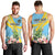 Saint Lucia Rosa Rubiginosa Men Tank Top With Sent Lisi Parrot - Wonder Print Shop