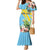 Saint Lucia Rosa Rubiginosa Mermaid Dress With Sent Lisi Parrot - Wonder Print Shop