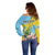 Saint Lucia Rosa Rubiginosa Off Shoulder Sweater With Sent Lisi Parrot - Wonder Print Shop