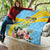 Saint Lucia Rosa Rubiginosa Quilt With Sent Lisi Parrot