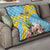 Saint Lucia Rosa Rubiginosa Quilt With Sent Lisi Parrot