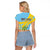 Saint Lucia Rosa Rubiginosa Raglan Cropped T Shirt With Sent Lisi Parrot - Wonder Print Shop