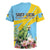 Saint Lucia Rosa Rubiginosa Rugby Jersey With Sent Lisi Parrot - Wonder Print Shop