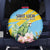 Saint Lucia Rosa Rubiginosa Spare Tire Cover With Sent Lisi Parrot - Wonder Print Shop