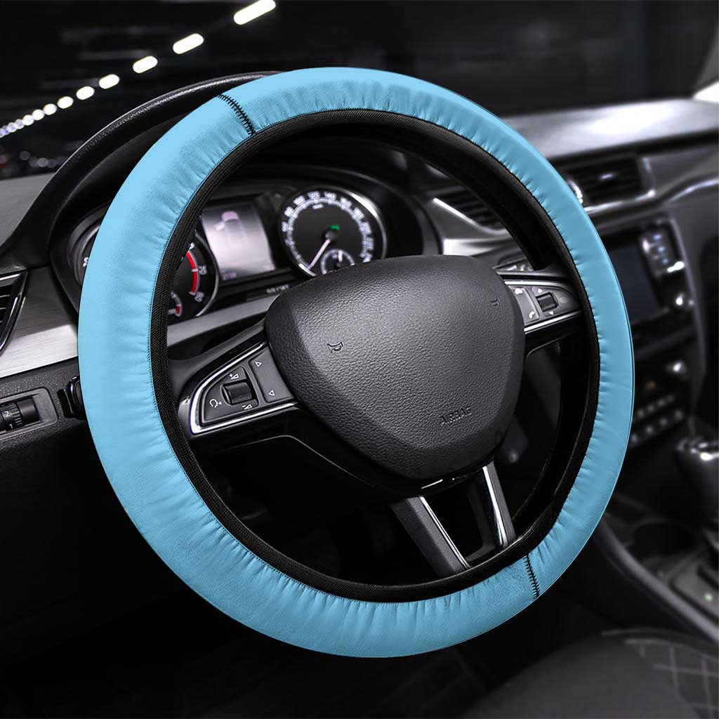 Saint Lucia Rosa Rubiginosa Steering Wheel Cover With Sent Lisi Parrot - Wonder Print Shop