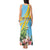 Saint Lucia Rosa Rubiginosa Tank Maxi Dress With Sent Lisi Parrot - Wonder Print Shop