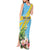 Saint Lucia Rosa Rubiginosa Tank Maxi Dress With Sent Lisi Parrot - Wonder Print Shop