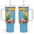 Saint Lucia Rosa Rubiginosa Tumbler With Handle With Sent Lisi Parrot - Wonder Print Shop