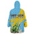 Saint Lucia Rosa Rubiginosa Wearable Blanket Hoodie With Sent Lisi Parrot - Wonder Print Shop