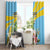 Saint Lucia Rosa Rubiginosa Window Curtain With Sent Lisi Parrot - Wonder Print Shop