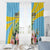 Saint Lucia Rosa Rubiginosa Window Curtain With Sent Lisi Parrot - Wonder Print Shop